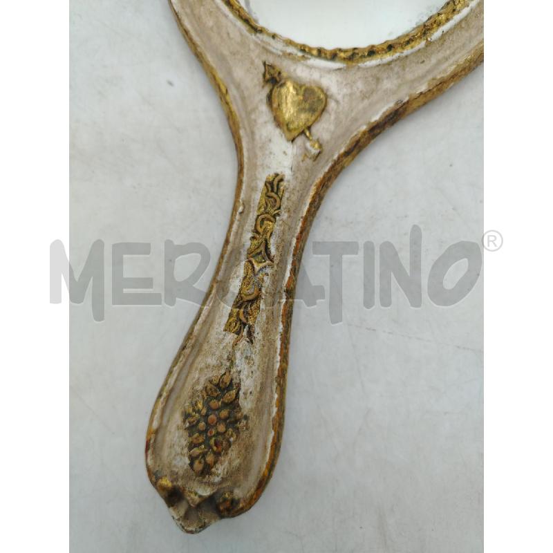 SPECCHIETTO C/LEGNO BEIGE ORO | Mercatino dell'Usato Roma viale tirreno 2