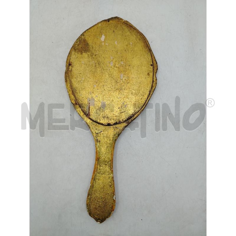 SPECCHIETTO C/LEGNO BEIGE ORO | Mercatino dell'Usato Roma viale tirreno 3