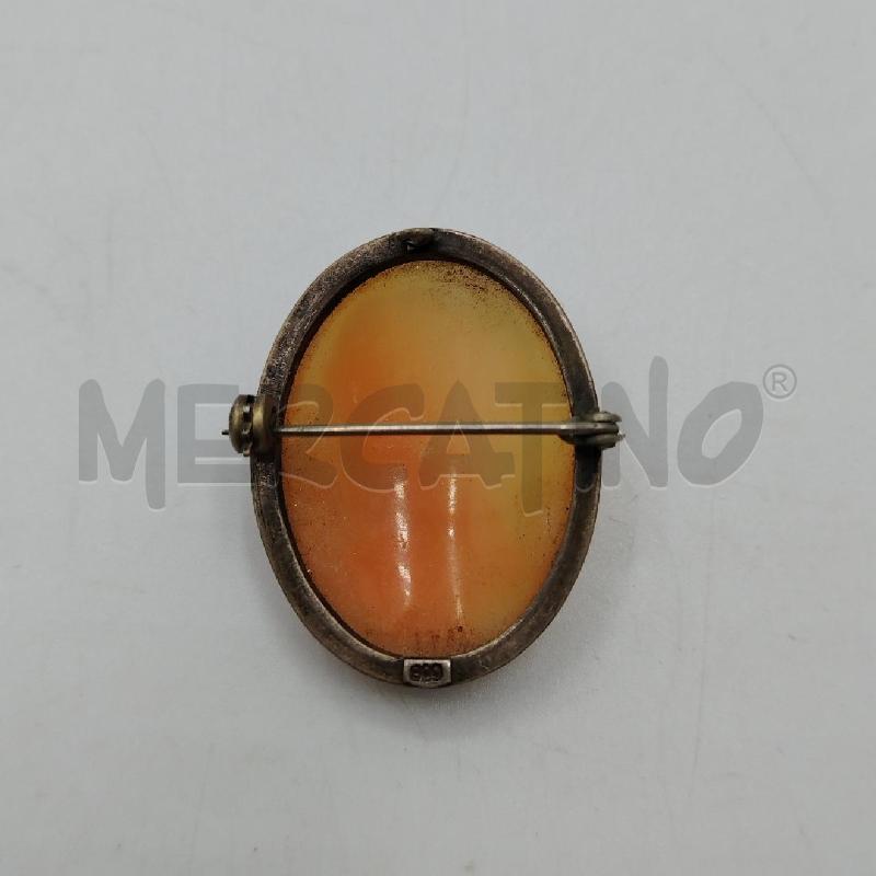 SPILLA CAMEO ARGENTATO | Mercatino dell'Usato Roma viale tirreno 2