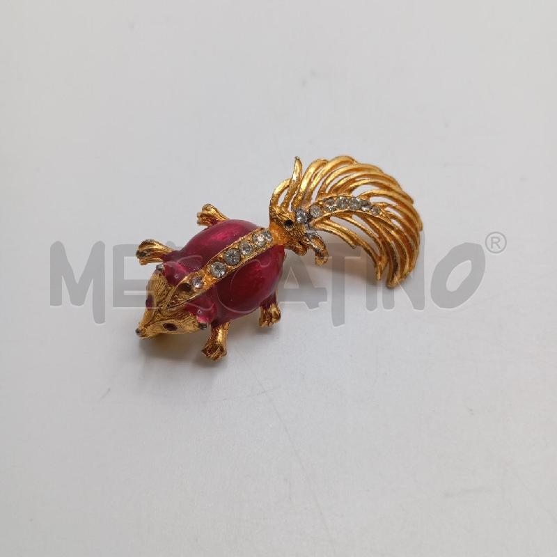 SPILLA CASCIO BIJOUX PUZZOLA SMALTO RSS STRASS DA RIV  | Mercatino dell'Usato Roma viale tirreno 1