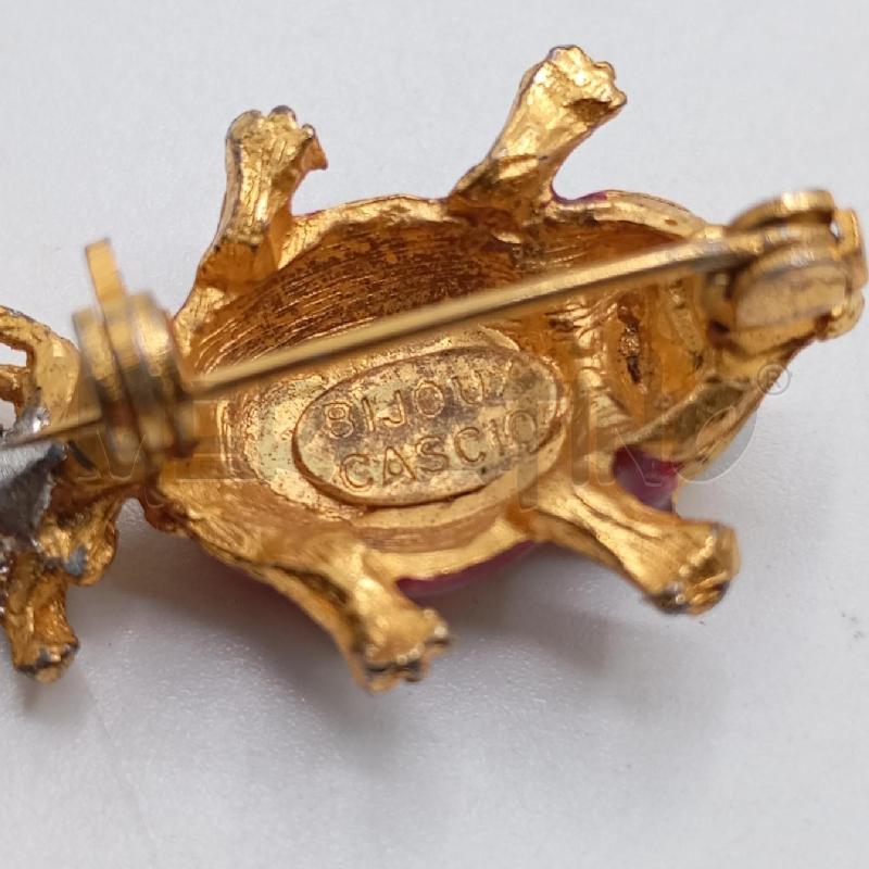 SPILLA CASCIO BIJOUX PUZZOLA SMALTO RSS STRASS DA RIV  | Mercatino dell'Usato Roma viale tirreno 3