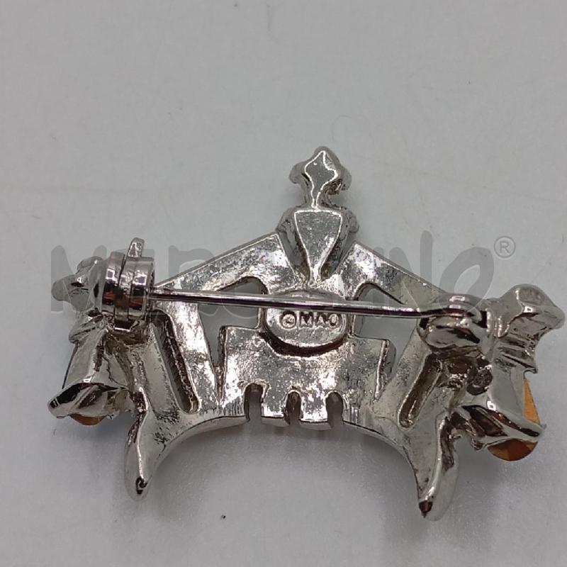 SPILLA CORONA PILL STRASS BLU  | Mercatino dell'Usato Roma viale tirreno 2