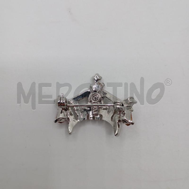 SPILLA PELL CORONA STRASS ROSSO | Mercatino dell'Usato Roma viale tirreno 2