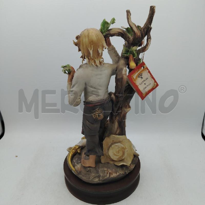 STATUA CAPODIMONTE RAGAZZO SOTT ALBERO | Mercatino dell'Usato Roma viale tirreno 4