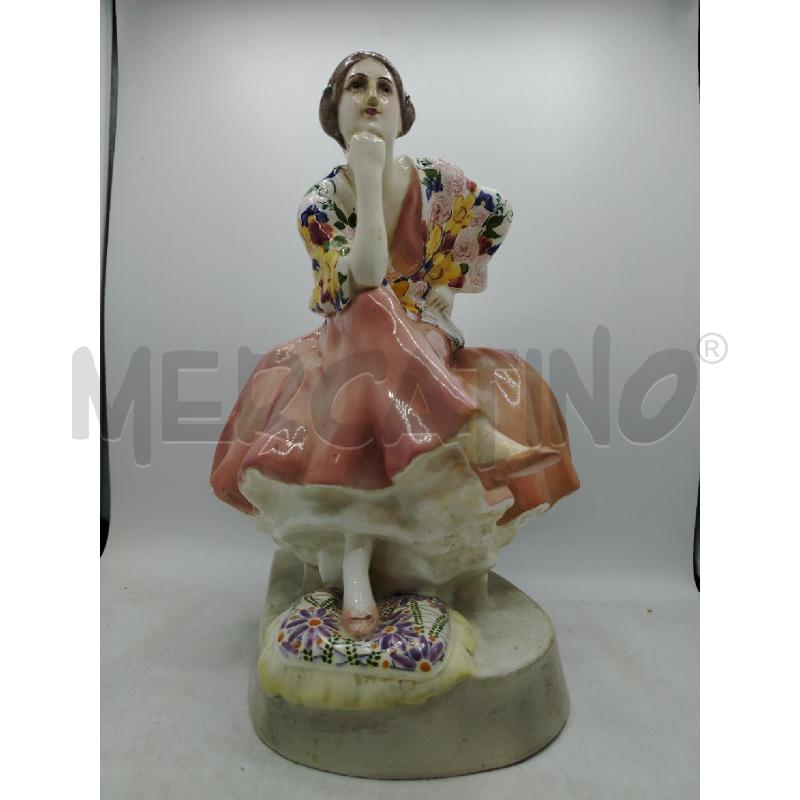 STATUA CERAMICA CARMEN JOSEF KOSTIAL PER GOLDSCHEIDER DA RIV | Mercatino dell'Usato Roma viale tirreno 1