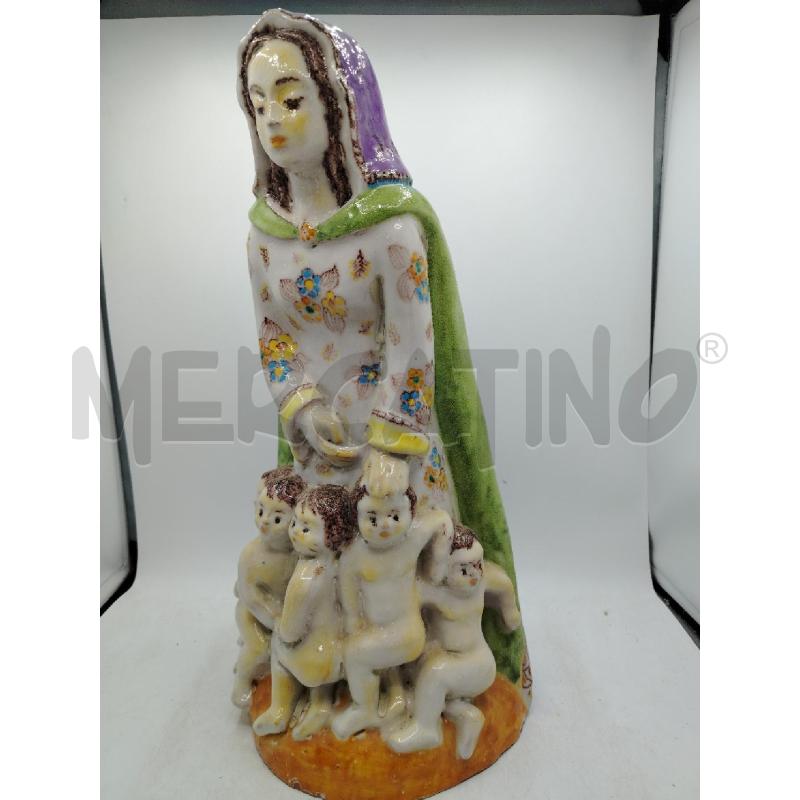 STATUA DONNA CON BAMBINI | Mercatino dell'Usato Roma viale tirreno 2