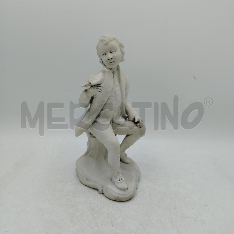 STATUINA BIMBO CON UCCELLO | Mercatino dell'Usato Roma viale tirreno 1