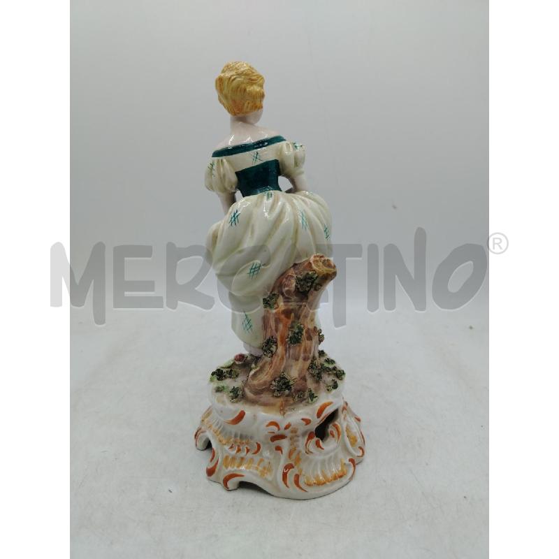 STATUINA DONNA VESTITO VERDE BASSANO | Mercatino dell'Usato Roma viale tirreno 3