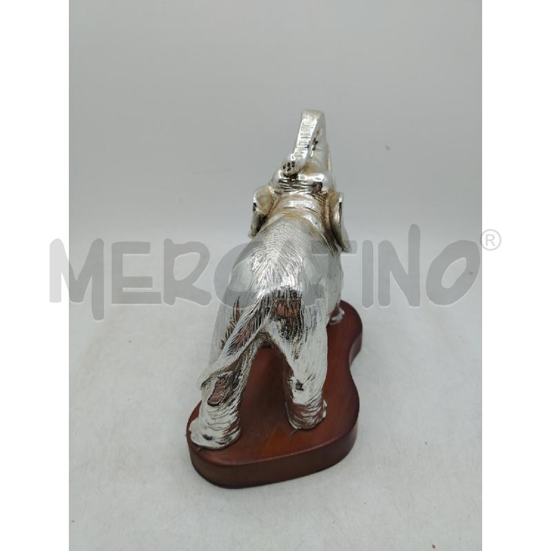 STATUINA ELEFANTE LAMINATO BASE LEGNO | Mercatino dell'Usato Roma viale tirreno 3