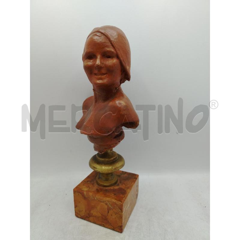 STATUINA MEZZOBUSTO BASE MARMO UOMO | Mercatino dell'Usato Roma viale tirreno 1
