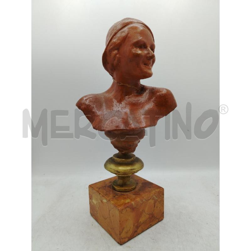 STATUINA MEZZOBUSTO BASE MARMO UOMO | Mercatino dell'Usato Roma viale tirreno 2