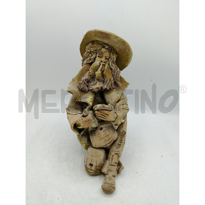 STATUINA T COTTA A FIRMA CARUSO | Mercatino dell'Usato Roma viale tirreno 1
