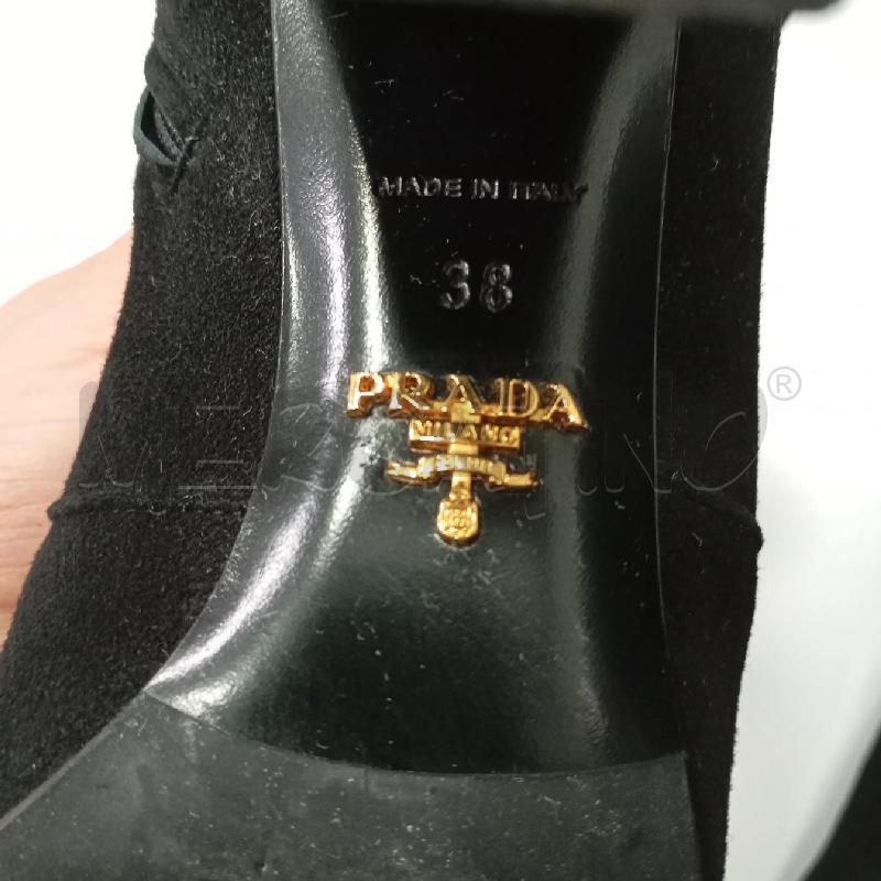 STIVALETTI PRADA NERO CAMOSCIO  | Mercatino dell'Usato Roma viale tirreno 3