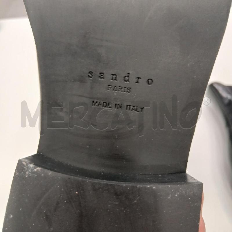 STIVALETTI U SANDRO PARIS PUNTA QUADRATA NE  | Mercatino dell'Usato Roma viale tirreno 5