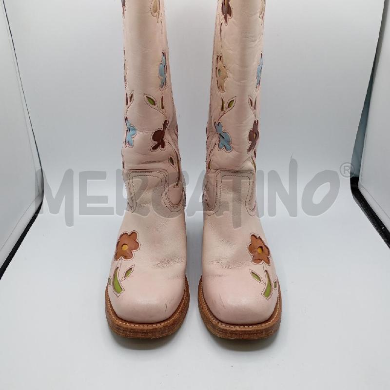 STIVALI D SENDRA BEIGE FANTASIA FLOREALE | Mercatino dell'Usato Roma viale tirreno 2