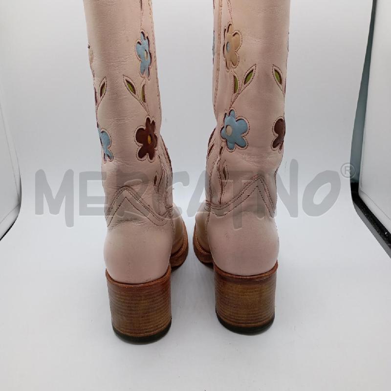 STIVALI D SENDRA BEIGE FANTASIA FLOREALE | Mercatino dell'Usato Roma viale tirreno 3