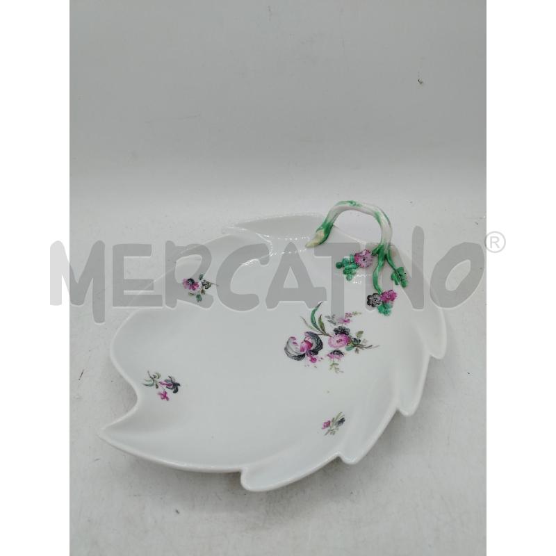 SVUOATTASCHE FOGLIA MEISSEN FIORI ROSA GRIGIO | Mercatino dell'Usato Roma viale tirreno 1