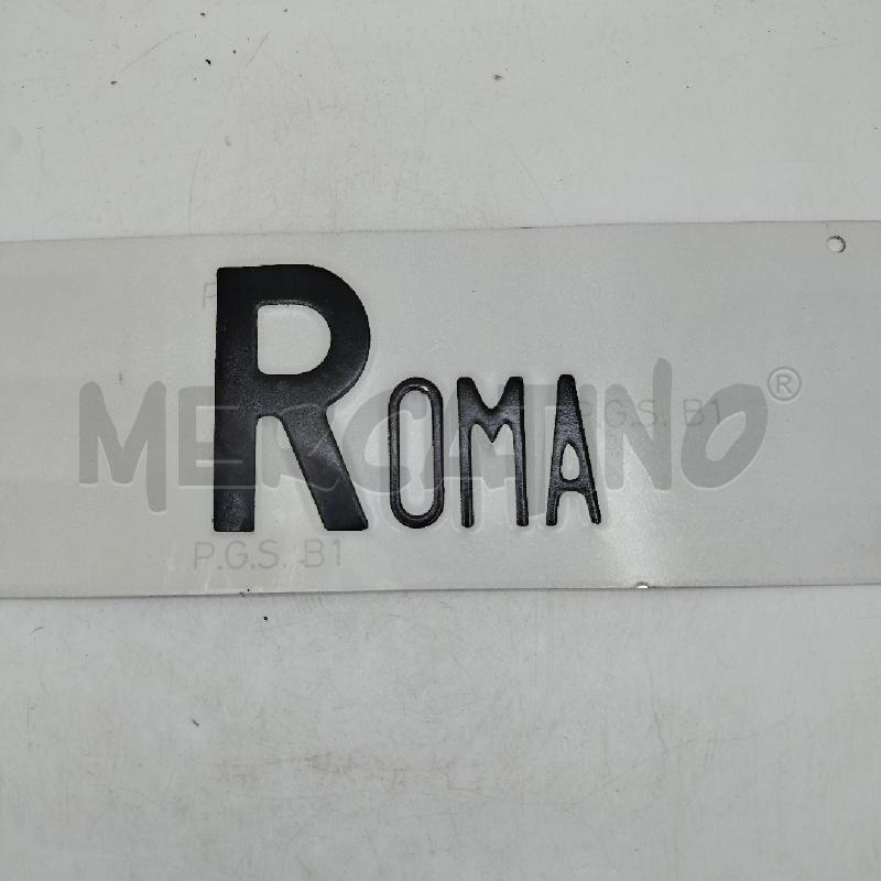 TARGA ROMA  | Mercatino dell'Usato Roma viale tirreno 2
