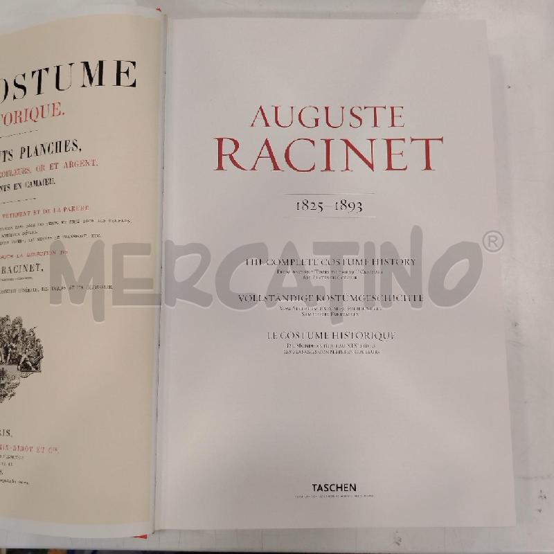 TASCHEN RACINET THE COMPLETE COSTUME HISTORY | Mercatino dell'Usato Roma viale tirreno 2
