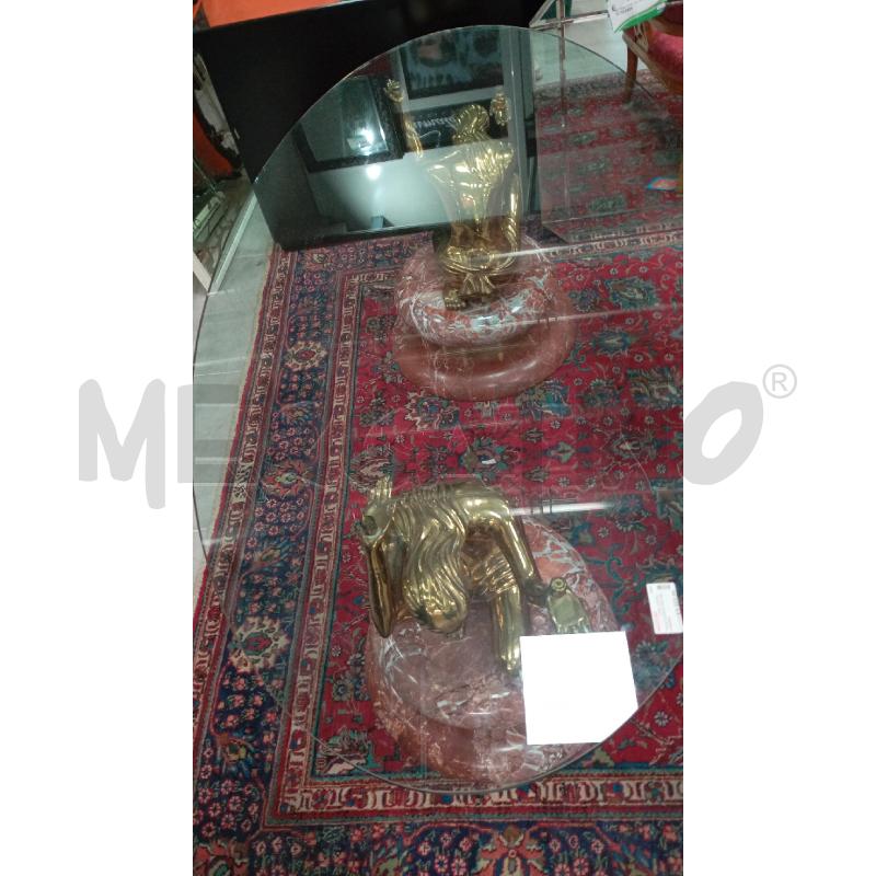 TAVOLO OVALE CRIST BAS MARMO | Mercatino dell'Usato Roma viale tirreno 2