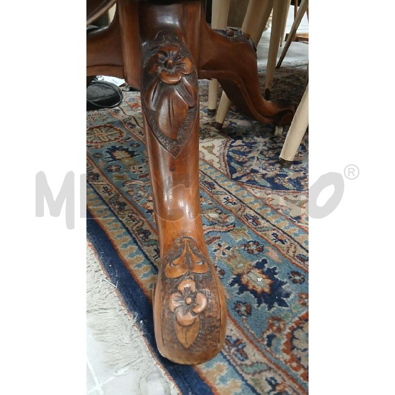 TAVOLO TONDO NOCE A VELA | Mercatino dell'Usato Roma viale tirreno 2