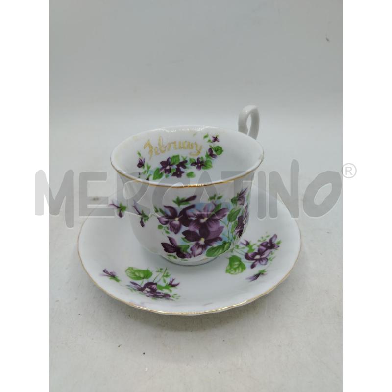 TAZZA COVENT GARDEN FEBBRAIO DEC LILLA | Mercatino dell'Usato Roma viale tirreno 1