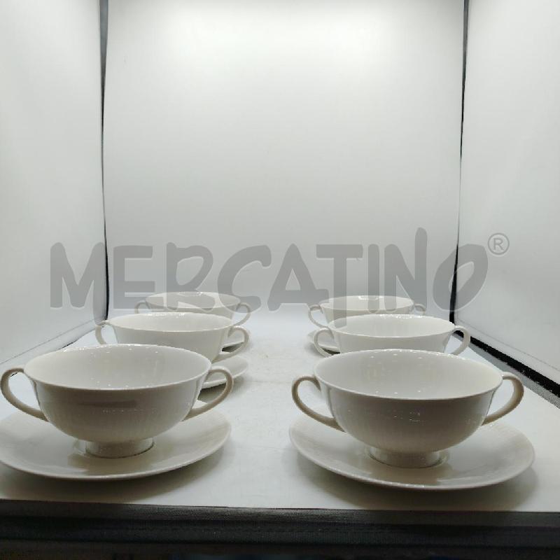 TAZZE CONSOMME ROYAL DOULTON PZ.6 | Mercatino dell'Usato Roma viale tirreno 2