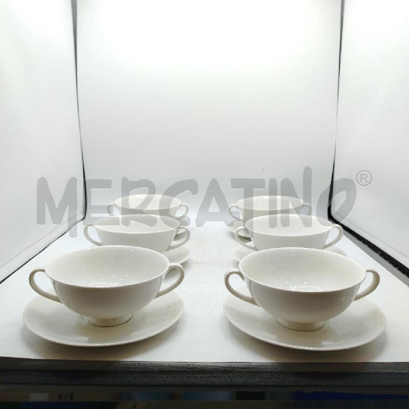 TAZZE CONSOMME ROYAL DOULTON PZ.6 | Mercatino dell'Usato Roma viale tirreno 3