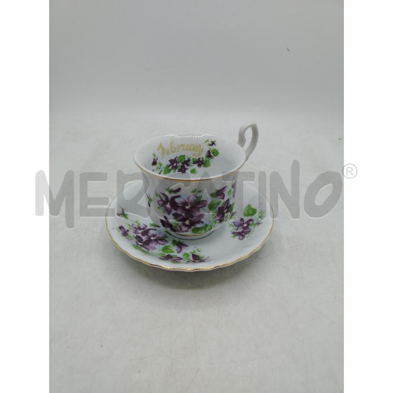 TAZZINA COVENT GARDENFIORI VIOLA | Mercatino dell'Usato Roma viale tirreno 1