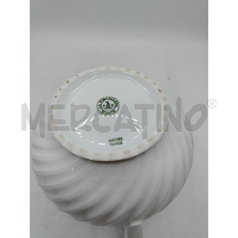 TEIERA PORCELLANA LIMOGES BIANCA | Mercatino dell'Usato Roma viale tirreno 3