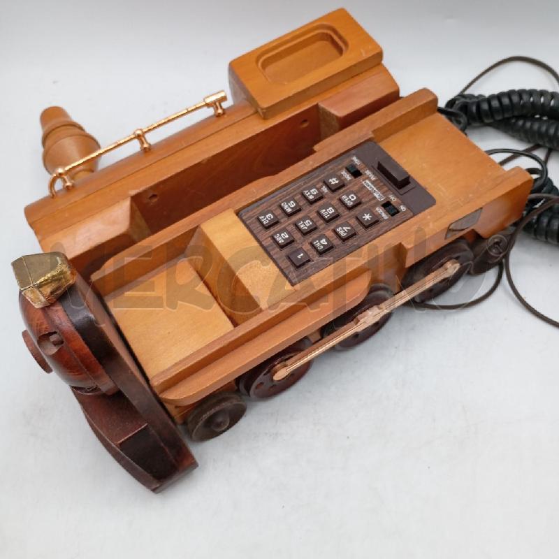 TELEFONO VINTAGE LEGNO TRENO | Mercatino dell'Usato Roma viale tirreno 2