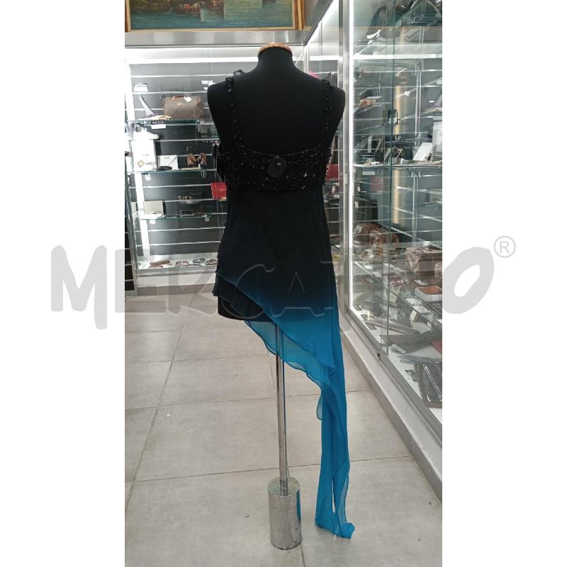 TOP ANTILLE ELEGANCE NERO PAILLETTES +STRASCICO BLU | Mercatino dell'Usato Roma viale tirreno 2