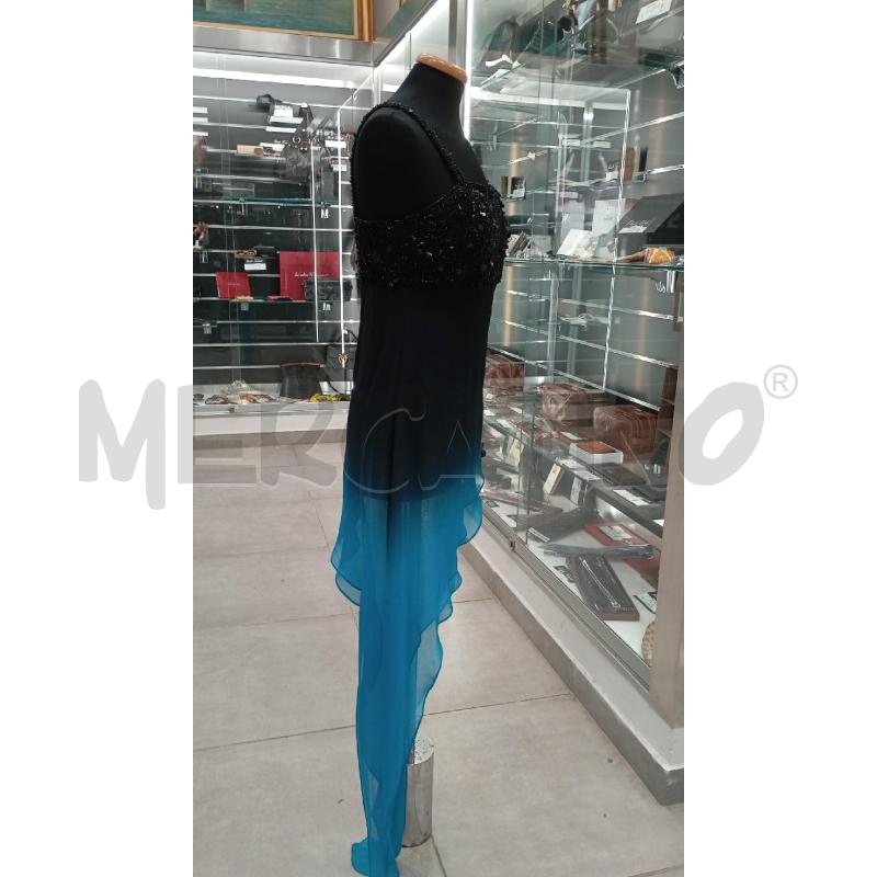 TOP ANTILLE ELEGANCE NERO PAILLETTES +STRASCICO BLU | Mercatino dell'Usato Roma viale tirreno 3