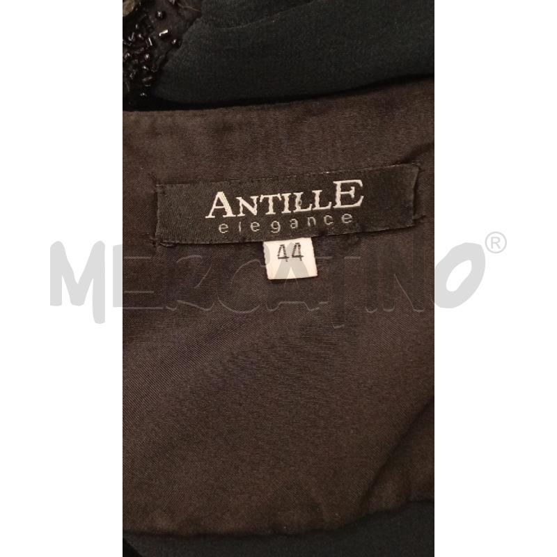 TOP ANTILLE ELEGANCE NERO PAILLETTES +STRASCICO BLU | Mercatino dell'Usato Roma viale tirreno 4
