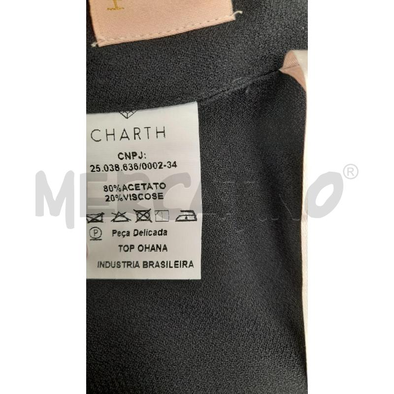 TOP CHART NERO CON CRISTALLI | Mercatino dell'Usato Roma viale tirreno 4