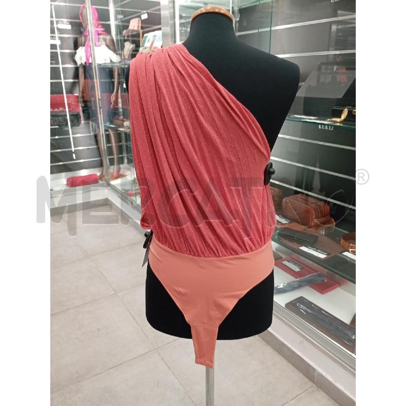 TOP ELISABETTA FRANCHI ROSA SALMONE GLITTER | Mercatino dell'Usato Roma viale tirreno 2