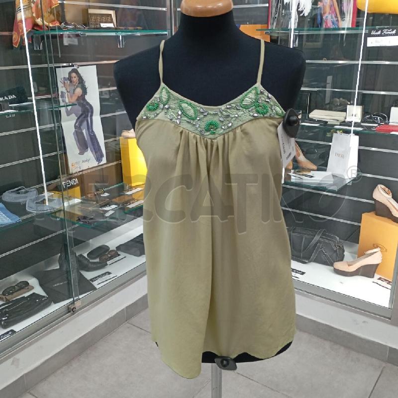 TOP PINKO VERDE SETA  | Mercatino dell'Usato Roma viale tirreno 1