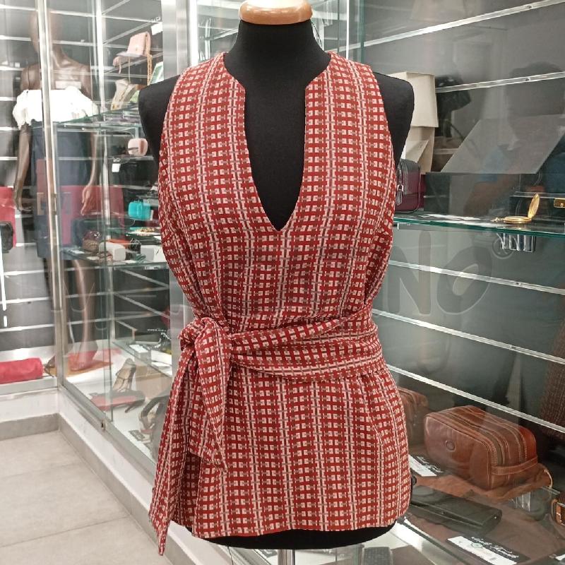 TOP WALTER VOULAZ ROSSO  MULTICOLOR | Mercatino dell'Usato Roma viale tirreno 1