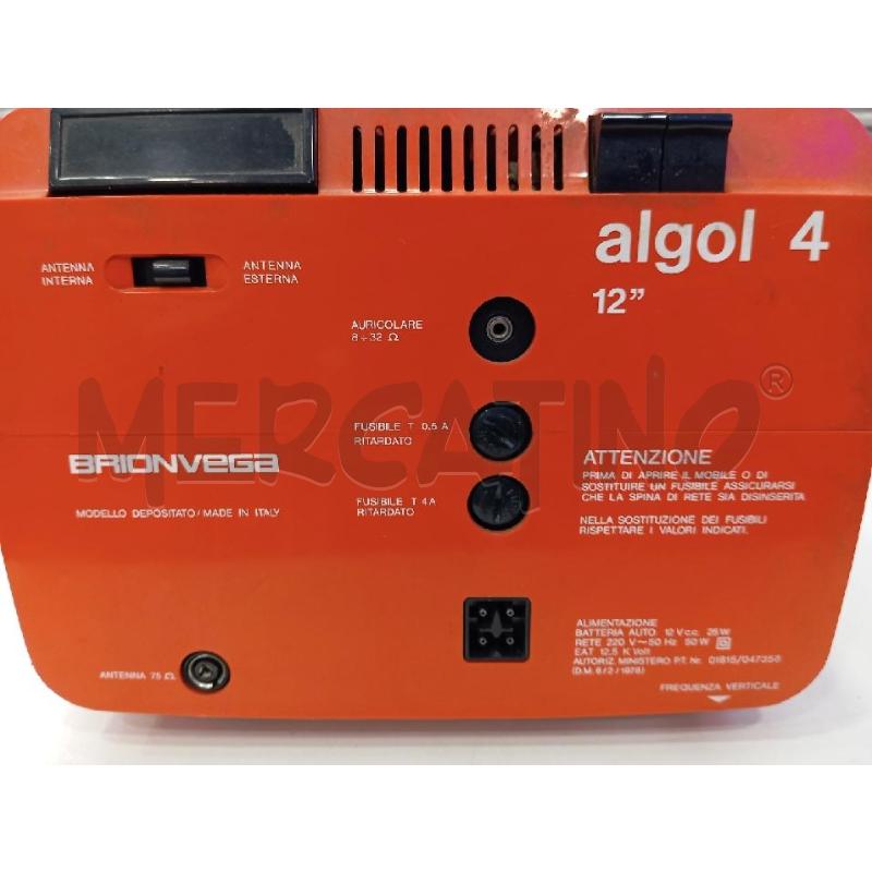 TV BRIONVEGA ALGOL 4 12 NO CAVO NN TEST | Mercatino dell'Usato Roma viale tirreno 4