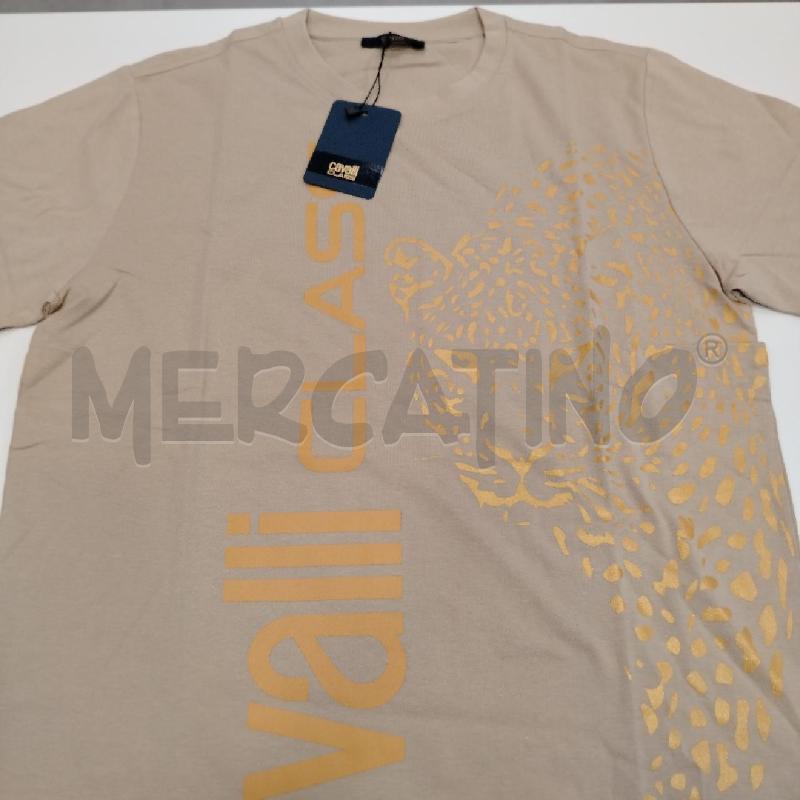 T SHIRT U CAVALLI CLASS BE SCRITTA LEOP GI | Mercatino dell'Usato Roma viale tirreno 1