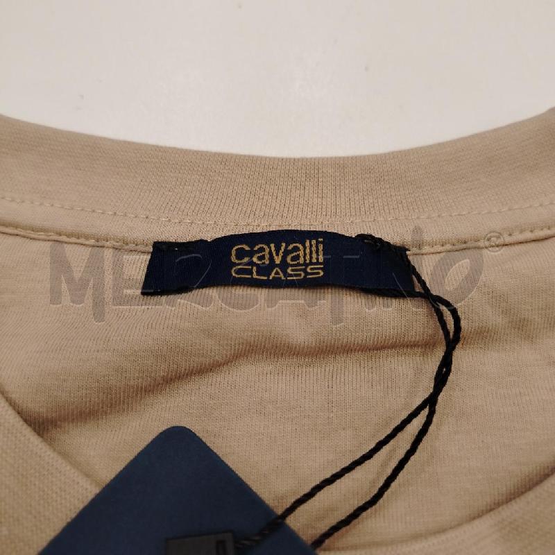 T SHIRT U CAVALLI CLASS BE SCRITTA LEOP GI | Mercatino dell'Usato Roma viale tirreno 3