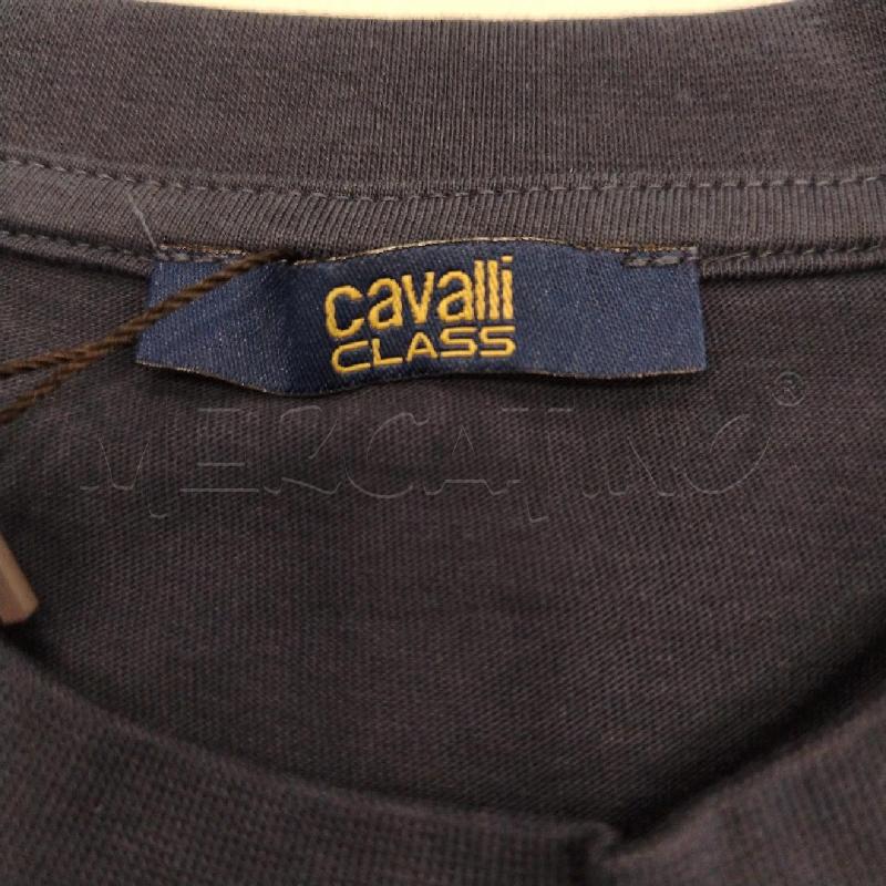 T SHIRT U CAVALLI CLASS BL STAMPA AQUILA DOR  | Mercatino dell'Usato Roma viale tirreno 3