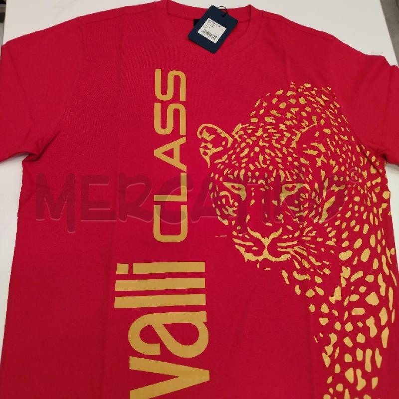 T SHIRT U CAVALLI CLASS RSS SCRITTA LEOP BE  | Mercatino dell'Usato Roma viale tirreno 1