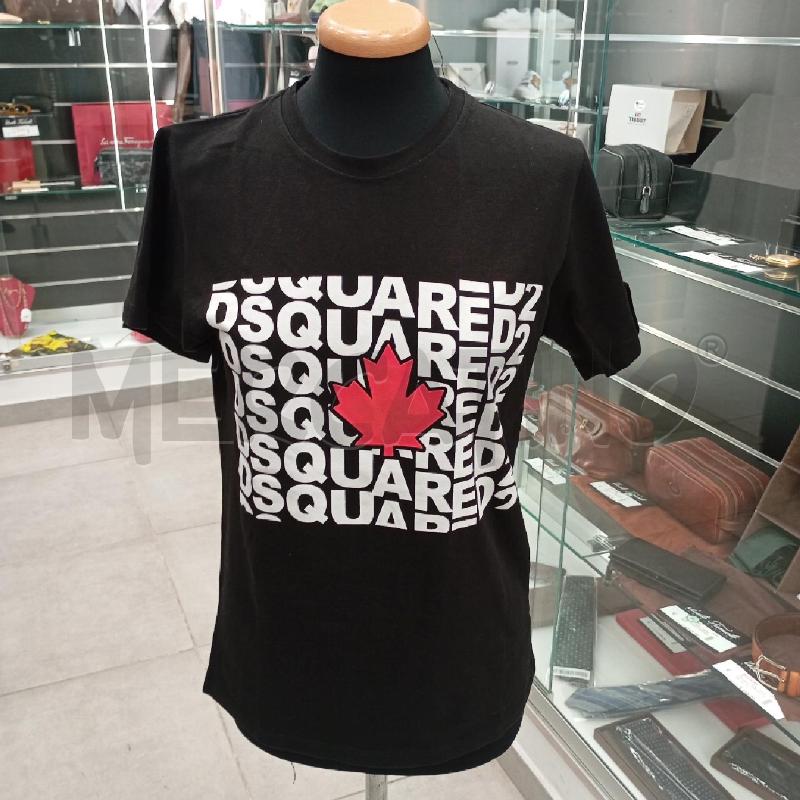T SHIRT U DSQUARED NE SCRITTE BI TRIFOGLIO RSS  | Mercatino dell'Usato Roma viale tirreno 1