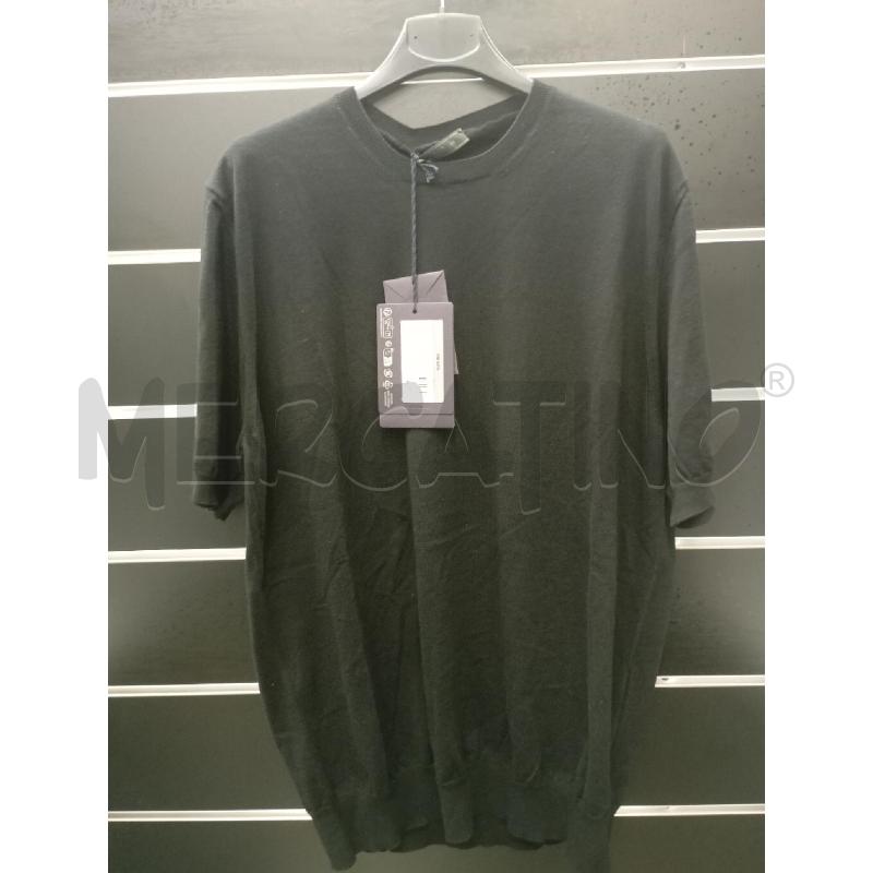 T SHIRT U NERO 100%COTONE NERO  | Mercatino dell'Usato Roma viale tirreno 1