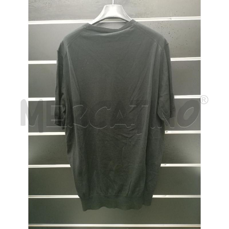 T SHIRT U NERO 100%COTONE NERO  | Mercatino dell'Usato Roma viale tirreno 2