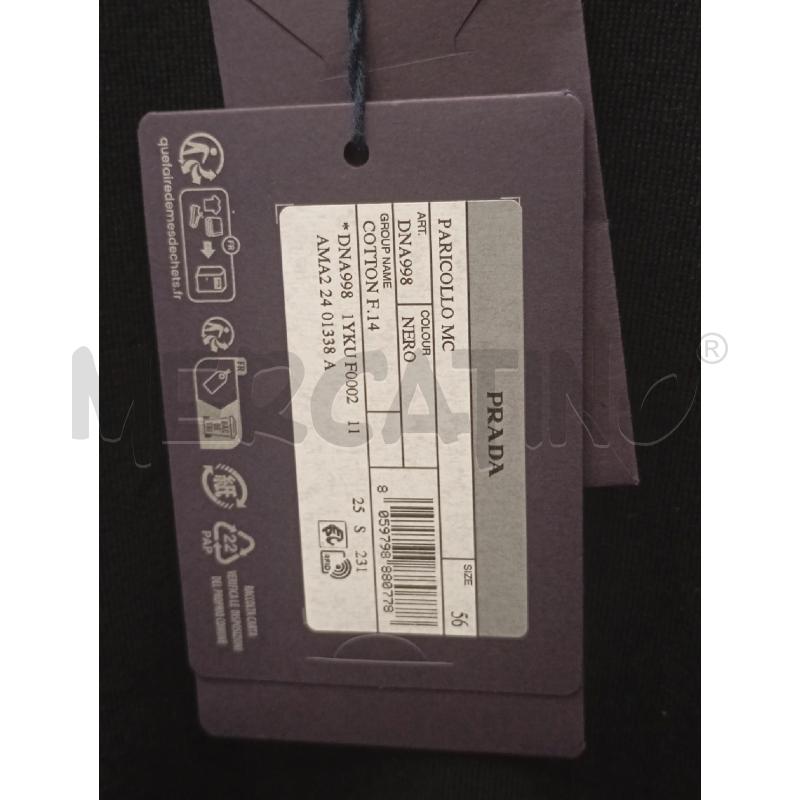 T SHIRT U NERO 100%COTONE NERO  | Mercatino dell'Usato Roma viale tirreno 3