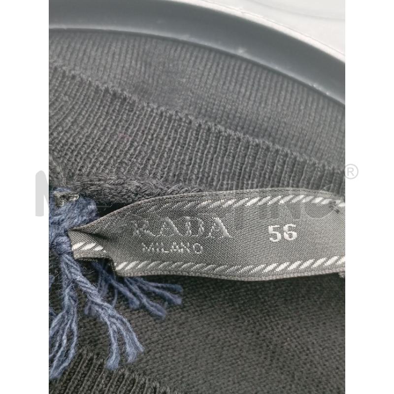 T SHIRT U NERO 100%COTONE NERO  | Mercatino dell'Usato Roma viale tirreno 4