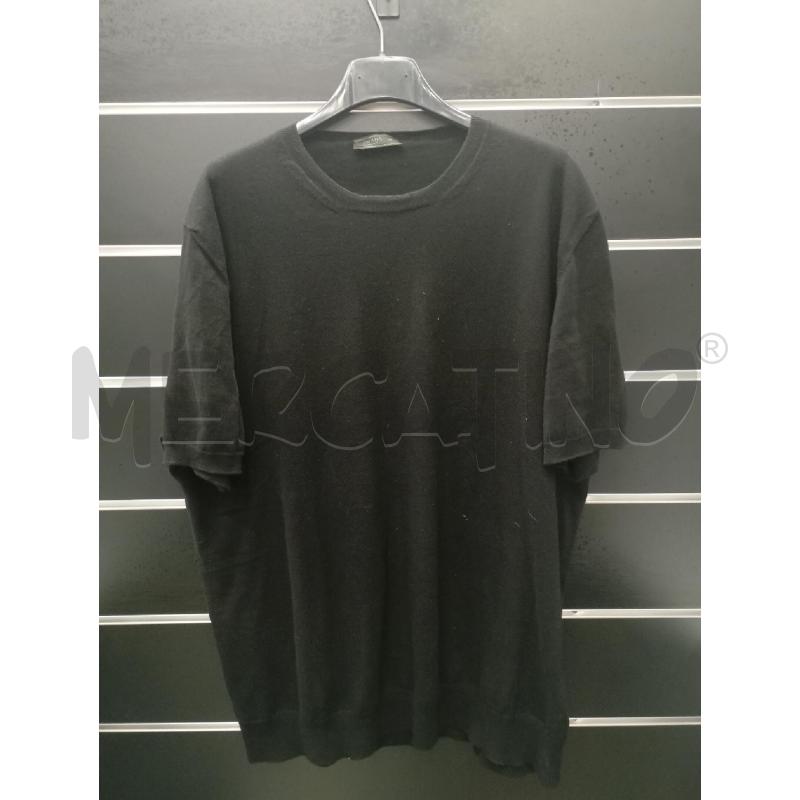 T SHIRT U PRADA NERO 100%COTONE | Mercatino dell'Usato Roma viale tirreno 1