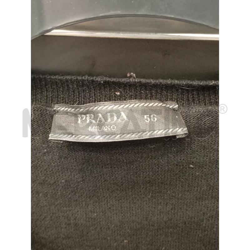 T SHIRT U PRADA NERO 100%COTONE | Mercatino dell'Usato Roma viale tirreno 3